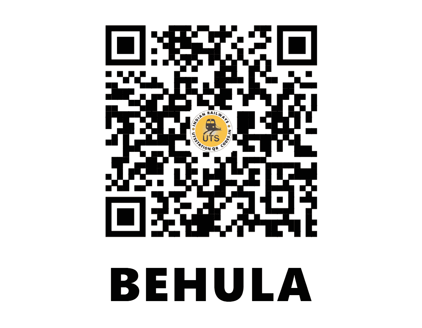 UTS QR Code for BEHULA - BHLA - ER (WEST BENGAL)